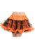 Orange and Black Ruffled Thigh High Costume Petticoat for Women