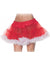 Red And White Ruffled Thigh Length Costume Petticoat for Women