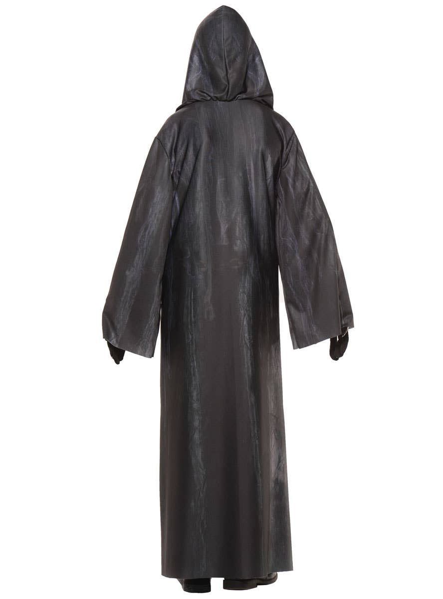 Mens Grim Reaper Photo Real Printed Halloween Costume - Back Image