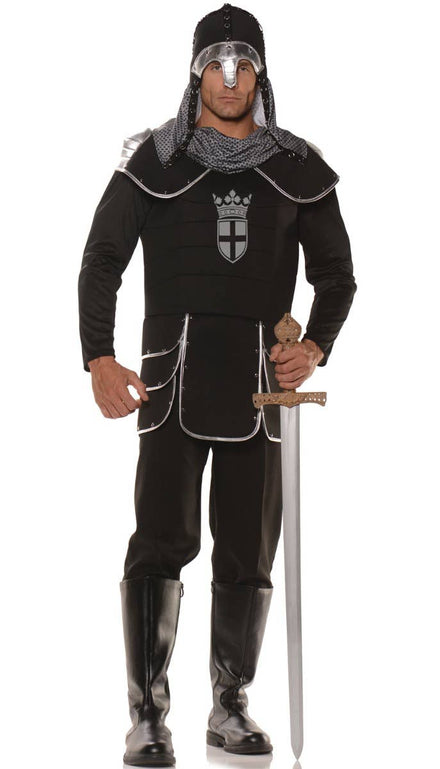 Plus Size Men's Medieval Noble Knight Fancy Dress Costume Main Image