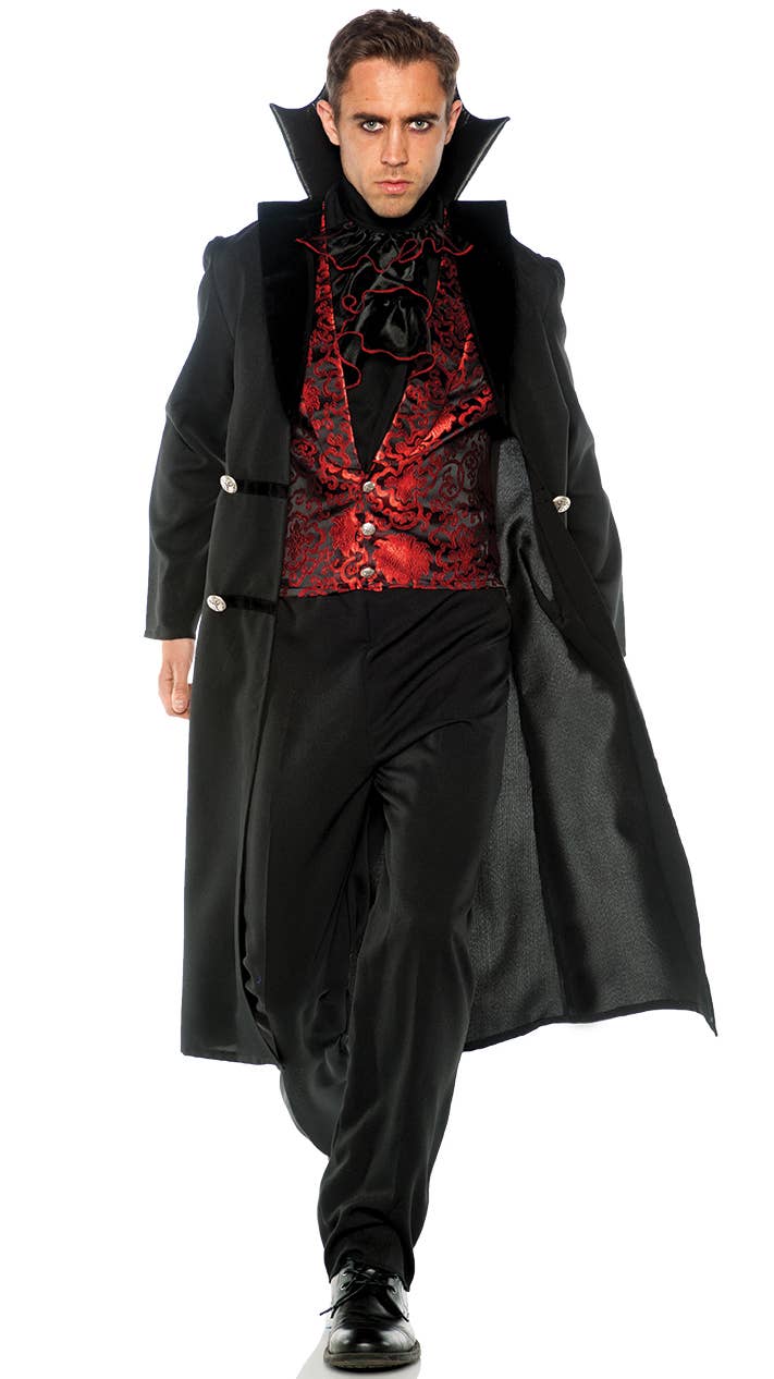 Image of Gothic Vampire Mens Dracula Halloween Costume