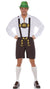 Men's Plus Size Brown Classic Lederhosen Oktoberfest Fancy Dress Costume Main Image
