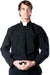Men's Plus Size Religious Priest Black Costume Shirt
