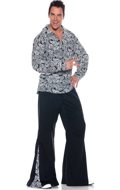 Men's 1970's Disco Fancy Dress Costume Front