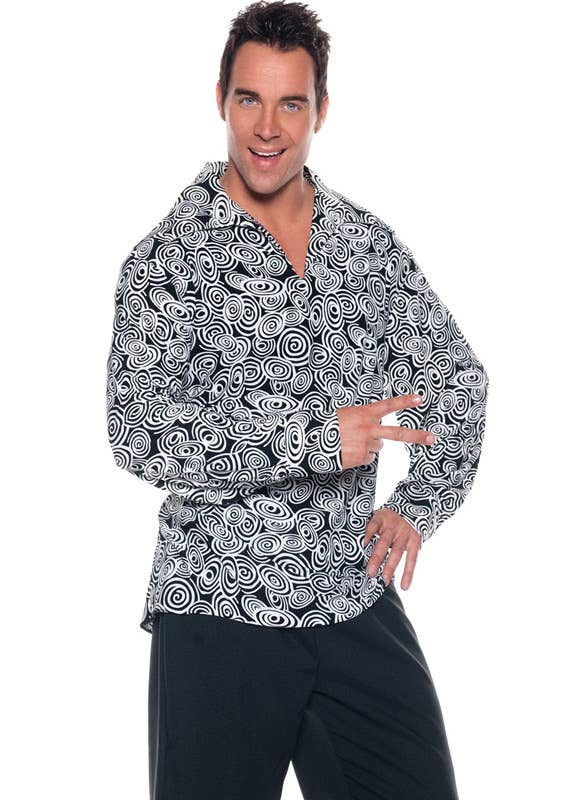 Men's 1970's Disco Fancy Dress Costume Close