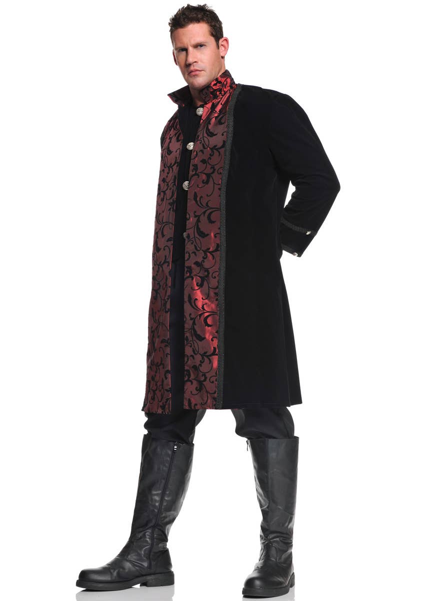 Men's Vampire Costume with Coat, Vest and Pants