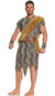 Cave Dweller Men's Prehistoric Caveman Fancy Dress Costume Main Image