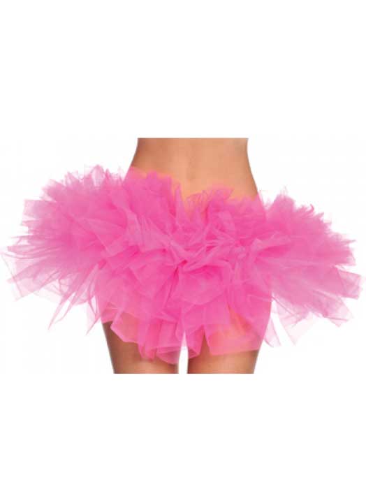 Short Hot Pink Ruffled Tulle Costume Tutu for Women