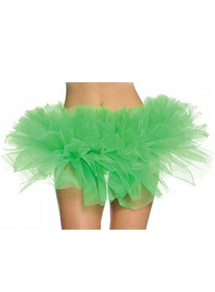 Short Neon Green Ruffled Tulle Costume Tutu for Women