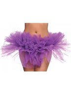 Short Purple Ruffled Tulle Costume Tutu for Women