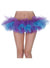 Purple and Blue Ruffled Thigh Length Costume Petticoat for Women