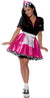 50s Diner Pink and Black Car Hop Girl Costume for Women - Main Image