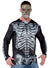 Men's X-Ray Printed Skeleton Costume Shirt