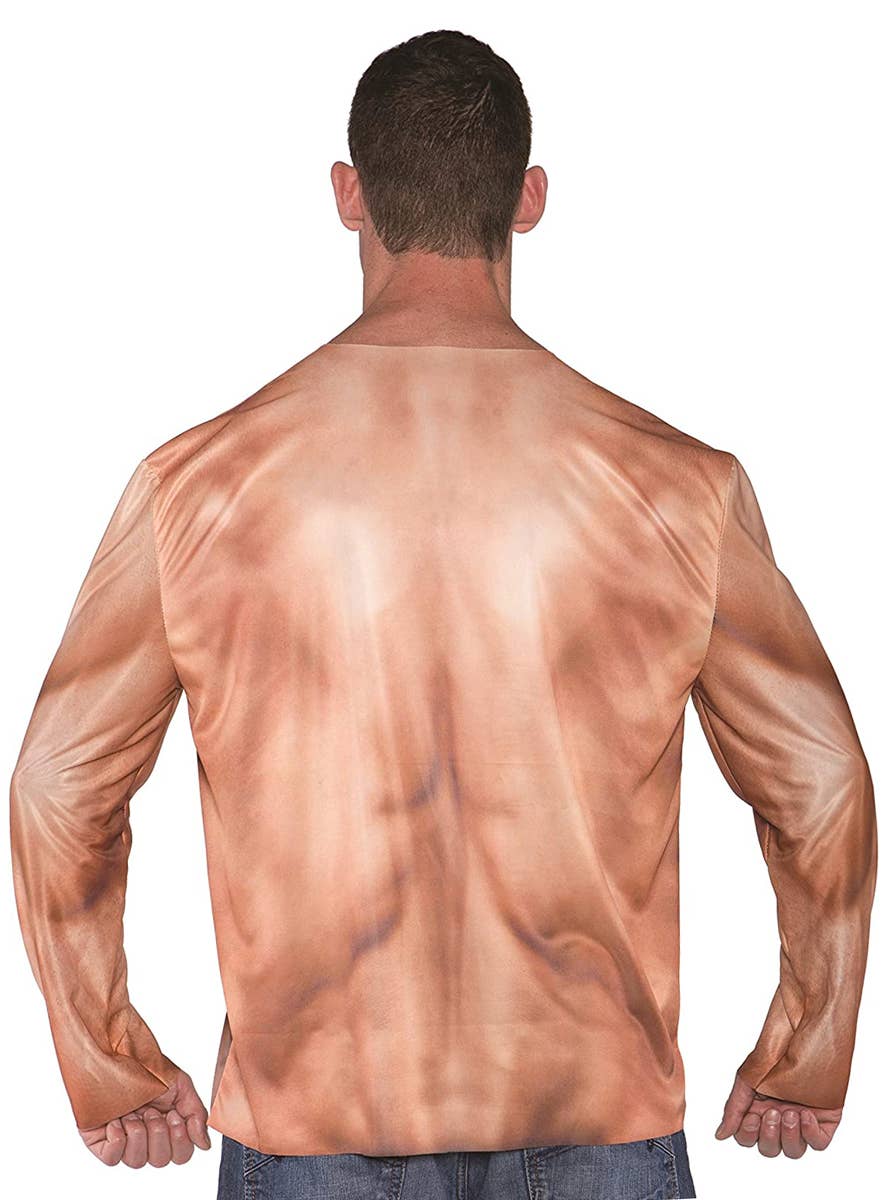 Photo Real Padded Muscle Chest Costume Shirt Back Image