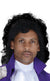 Men's Prince Mullet Black 80s Theme Costume Wig 