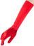 Long Elbow Length Red Satin Costume Gloves
