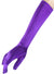Long Elbow Length Purple Satin Costume Gloves