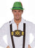 German Oktoberfest Men's Brown Lederhosen Suspenders Costume Accessory Main Image