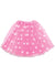 Women's Pink Mesh 3 Layer Petticoat with White Polka Dots