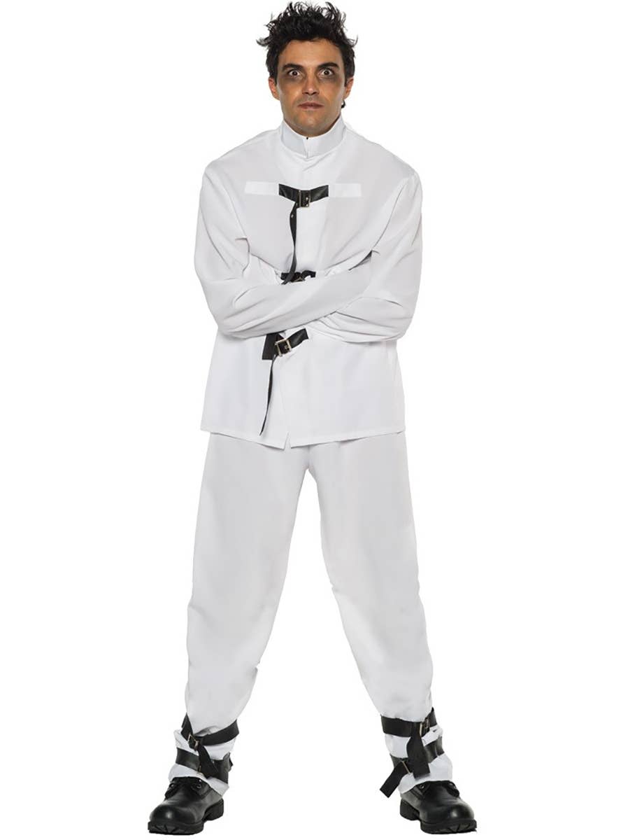 Asylum Madness Mens Strait Jacket Costume