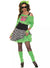 Green and Black Totally Awesome 80s Womens Costume - Main Image