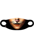 Printed Cute Cat Women's Fabric Costume Mask