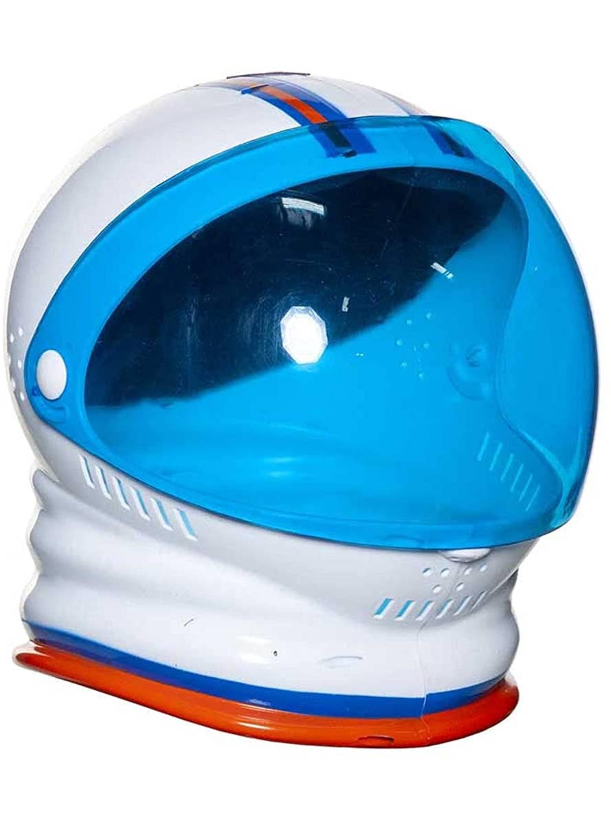 Full Head Space Helmet with Blue Visor Costume Accessory