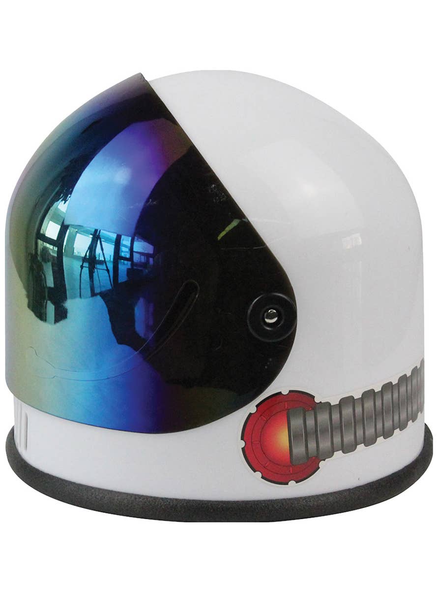 Full Head Rainbow Reflective Space Helmet Costume Accessory - Side Image