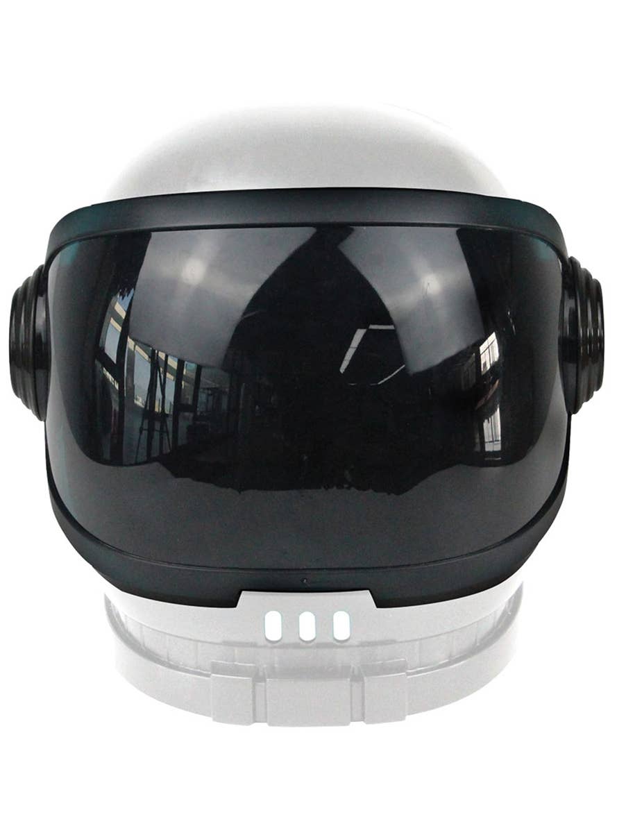 Full Head White NASA Space Helmet Costume Accessory - Main Image
