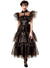 Image of Wednesday Addams Women's Black Party Dress Costume