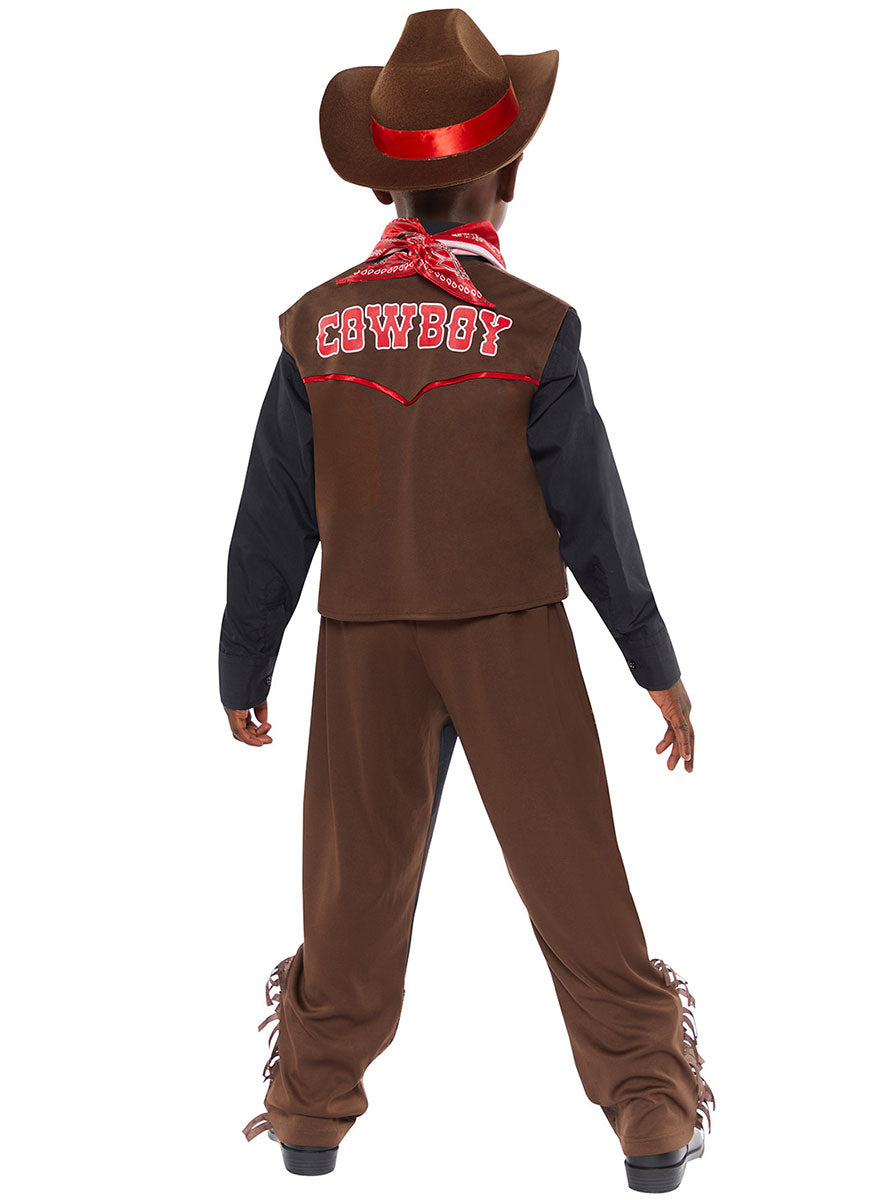 Back image of Outback Western Cowboy Toddler Boys Costume