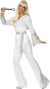 70s Disco Dancer Women's White ABBA Costume- Main View