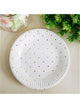 Image of Gold Polka Dots 12 Pack 18cm Party Plates