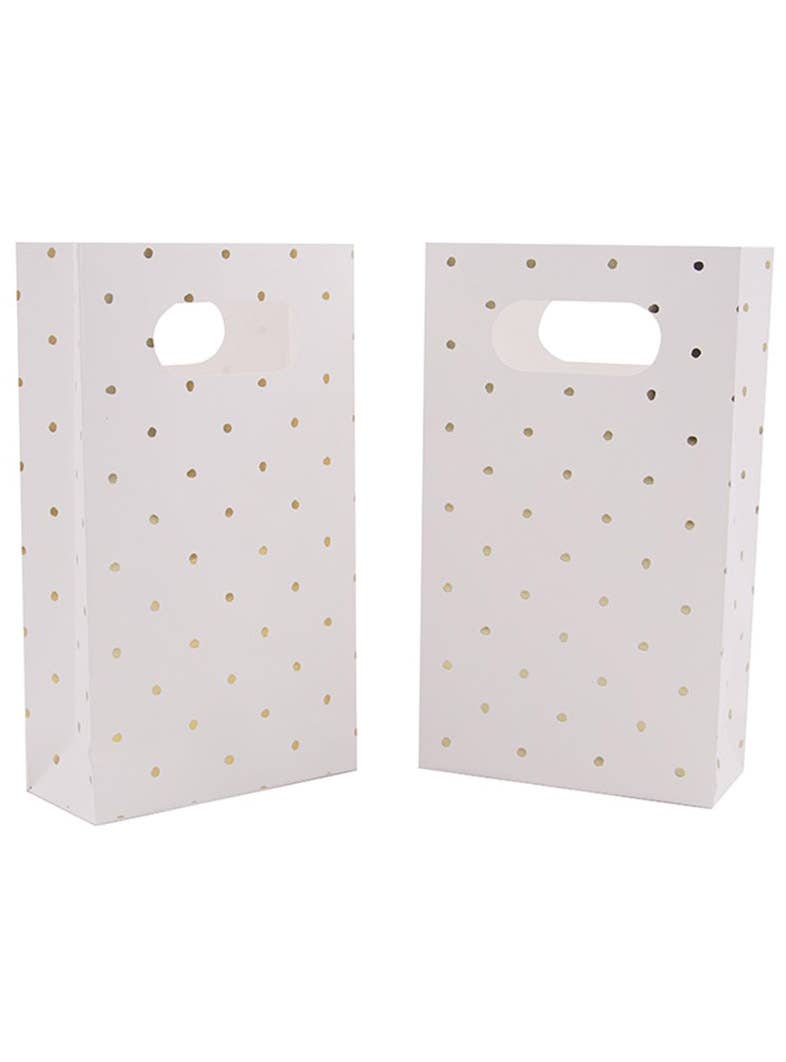 Image of Gold Polka Dots 6 Pack Party Favour Bags