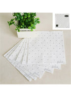 Image of White and Silver Polka Dot 20 Pack 13cm Paper Napkins