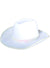 Image of Wild White Cowgirl Hat with Iridescent Sequin Trim