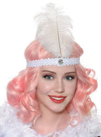 Image of Roaring 20s Womens White Flapper Headband
