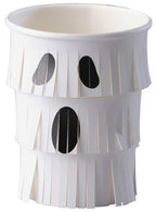 Image of White Ghost 8 Pack Halloween Paper Cups - Main Image