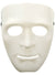 Image of Basic White Plastic Male Face Costume Mask