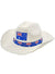 Australia Day White Straw Look Aussie Flags Cowboy Hat