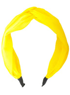 Image of Chiffon Yellow Twist Costume Headband