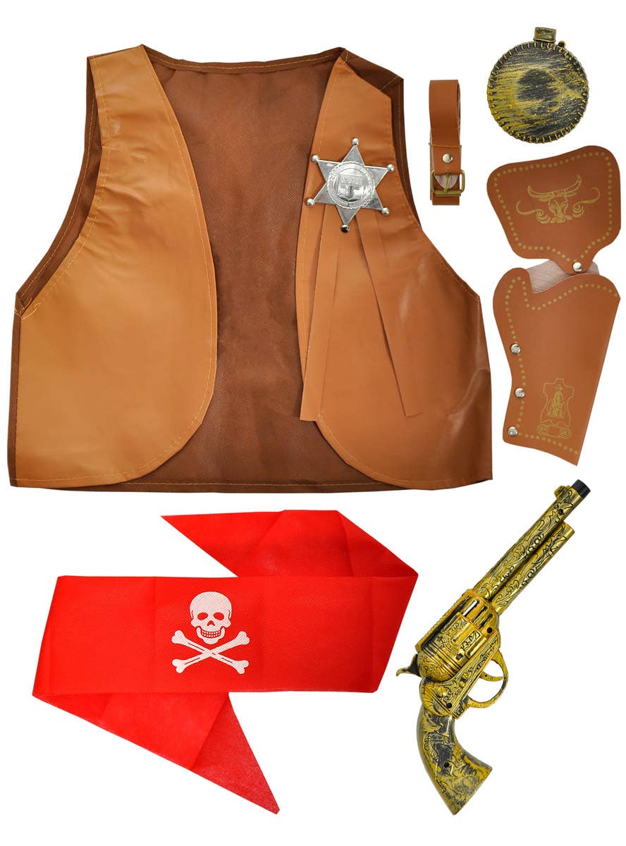 Image of Western Cowboy Kid's Costume Accessory Set