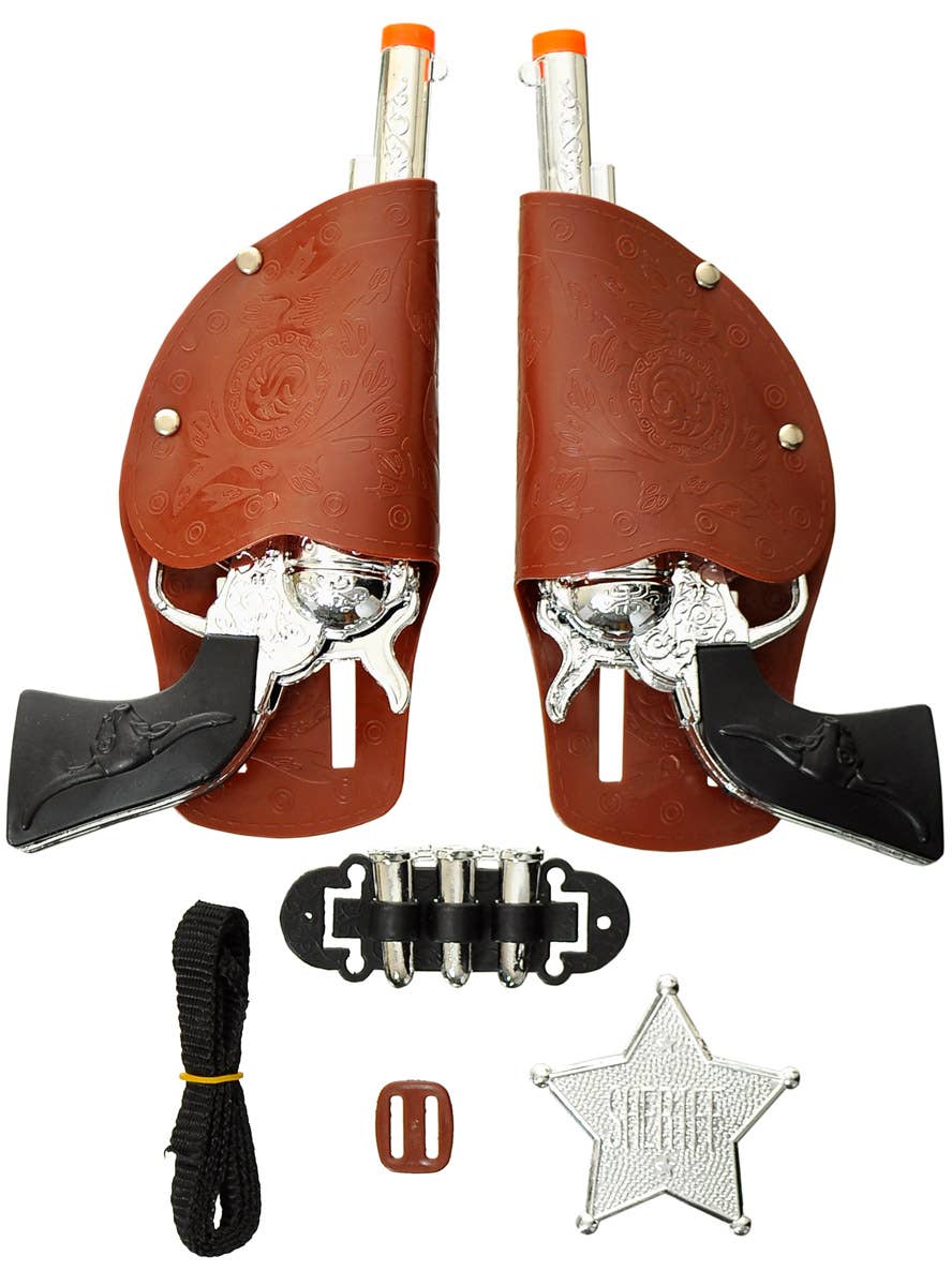 Image of Wild West Sheriff Gun and Holsters Costume Weapon Set