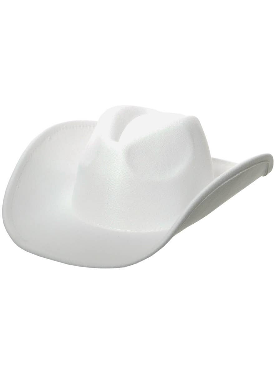 Image of Deluxe White Wild West Cowboy Hat - Main Image