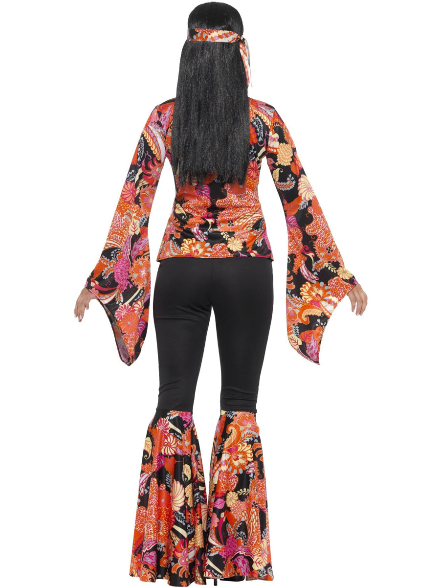 Women's Plus Size Hippie 60s Costume Back Image