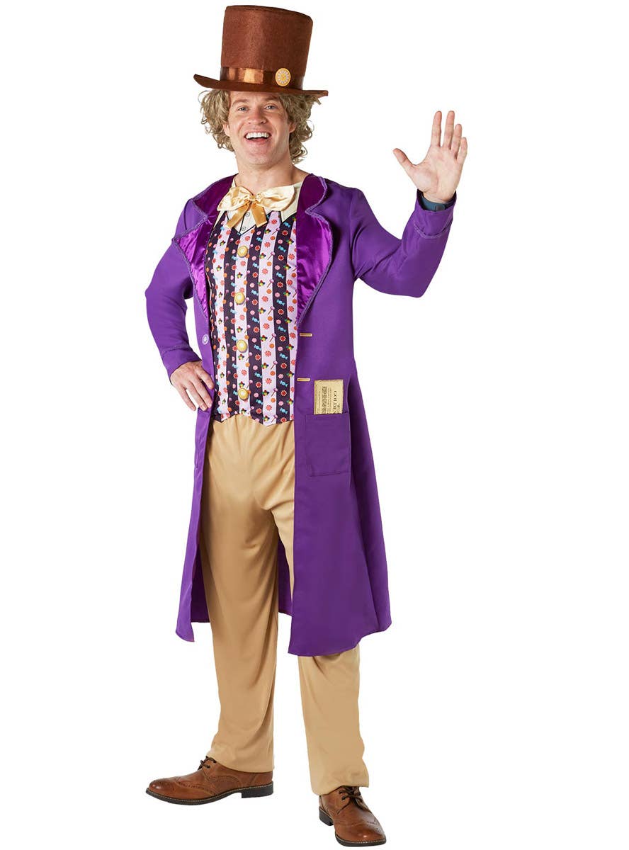 Image of Willy Wonka Roald Dahl Men's Book Week Costume - Alternate Image 2