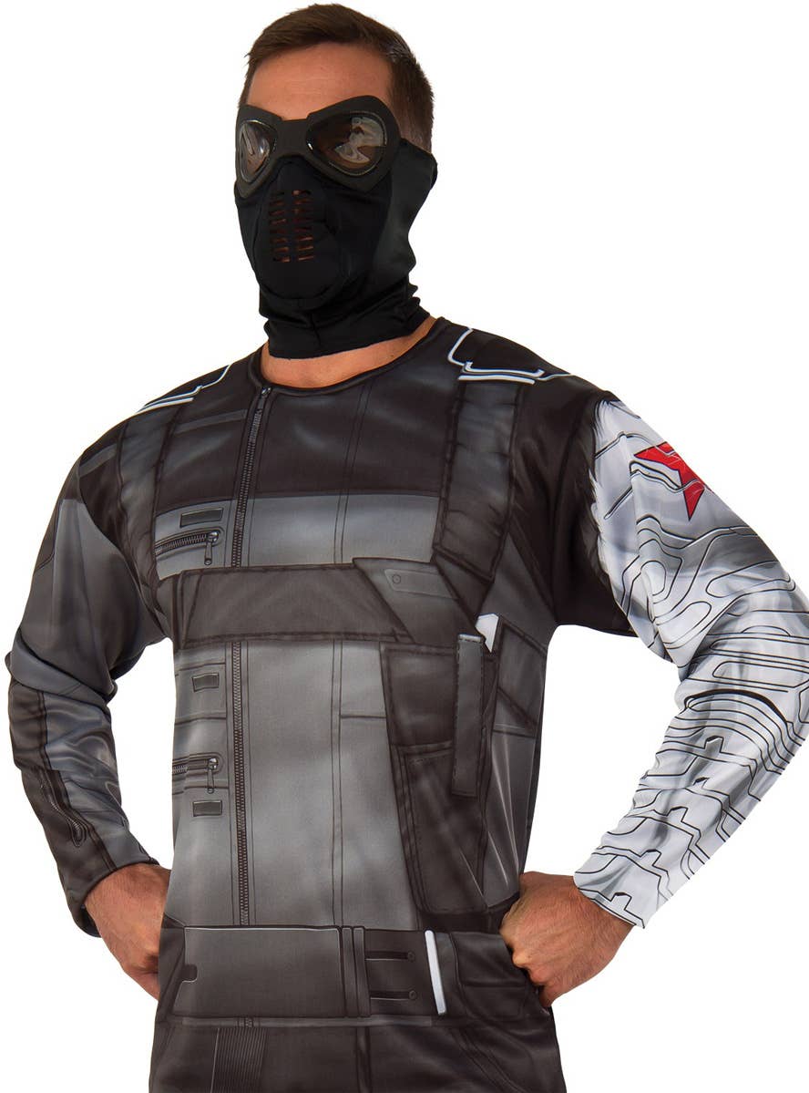 Image of Bucky Winter Solider Men's Marvel Comics Costume - Close Image