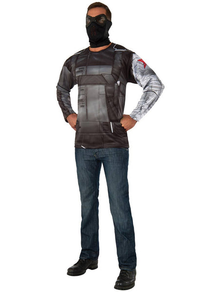 Image of Bucky Winter Solider Men's Marvel Comics Costume - Main Image