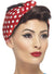 Image of Short Brown Vintage Style 1940's Women's Costume Wig and Bandanna