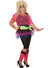 Image of Neon 1980's Party Girl Women's Dress Up Costume